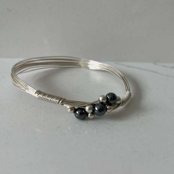 Sterling Silver Wired Accent Bracelet - Picture 2 of 4